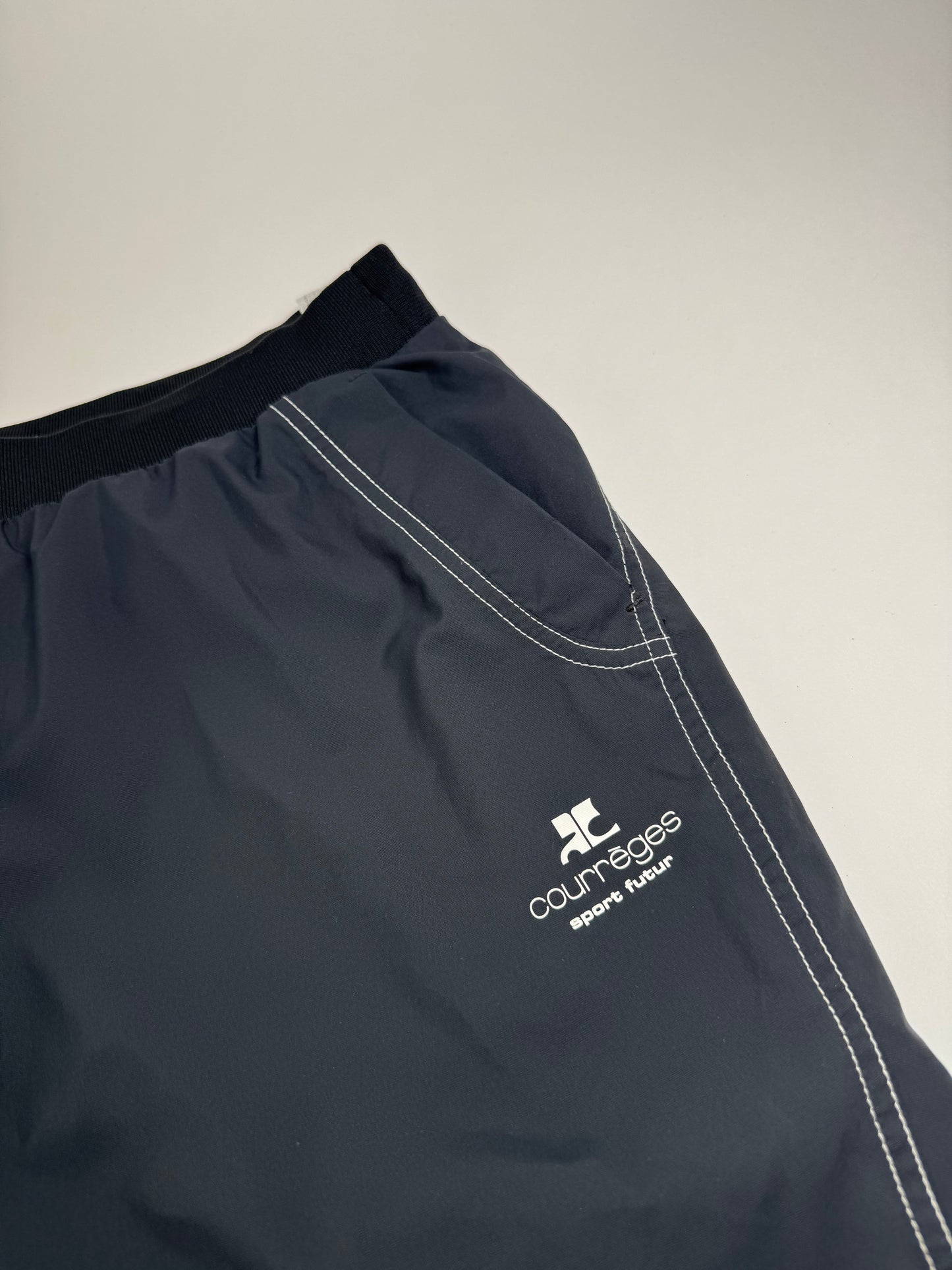 Vintage Courreges Paris Trackpants Black