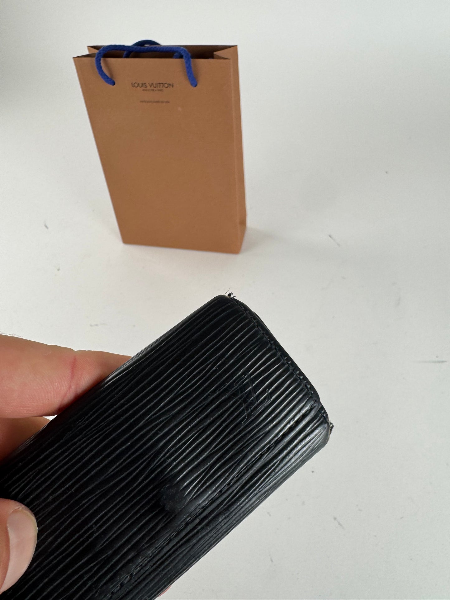 Vintage Louis Vuitton EPI Leather Key Holder Black