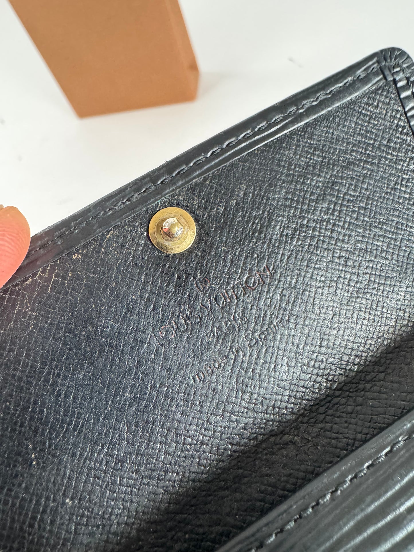 Vintage Louis Vuitton EPI Leather Key Holder Black