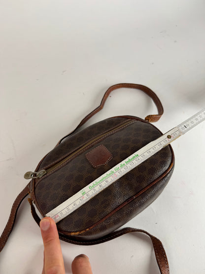 Sac vintage en cuir Celine Triomphe Monogram marron