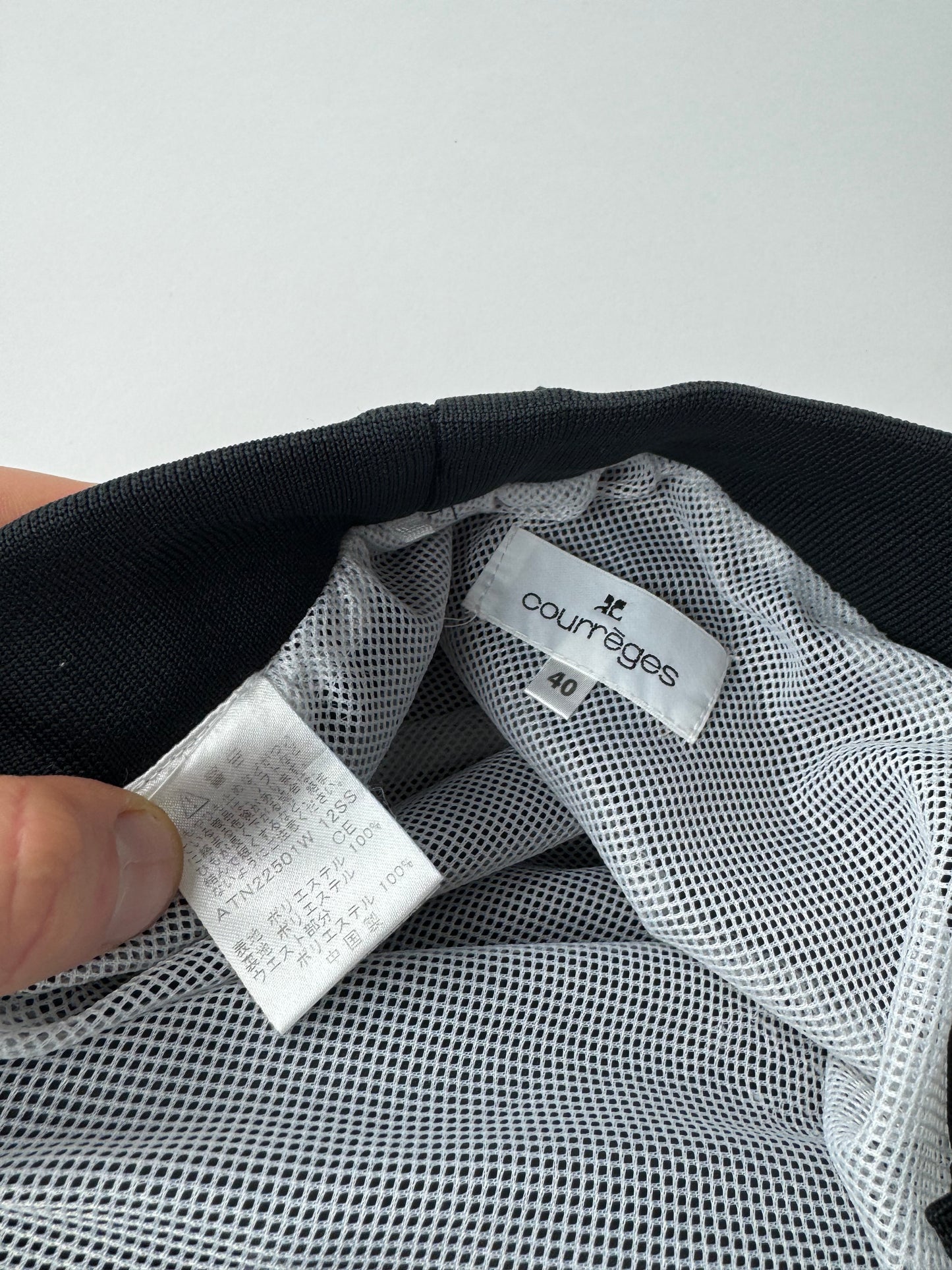 Vintage Courreges Paris Trackpants Black