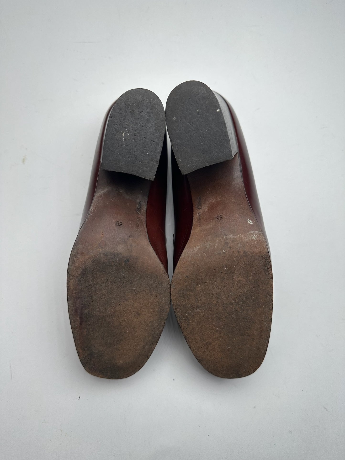 Vintage Yves Saint Laurent Leather Pumps Brown