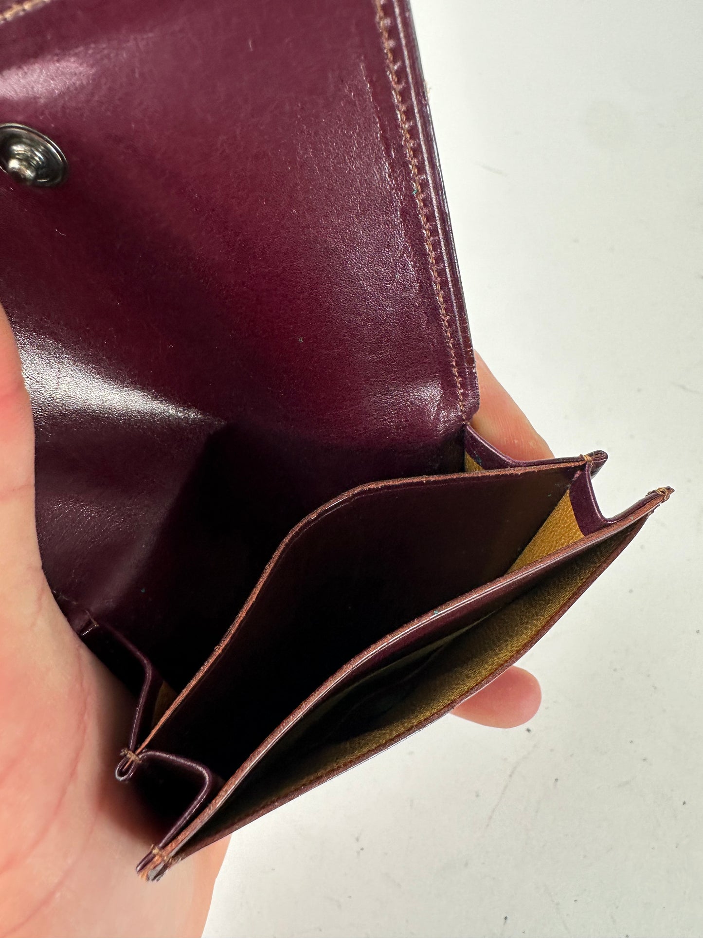 Vintage Yves Saint Laurent Leather Purse Purple