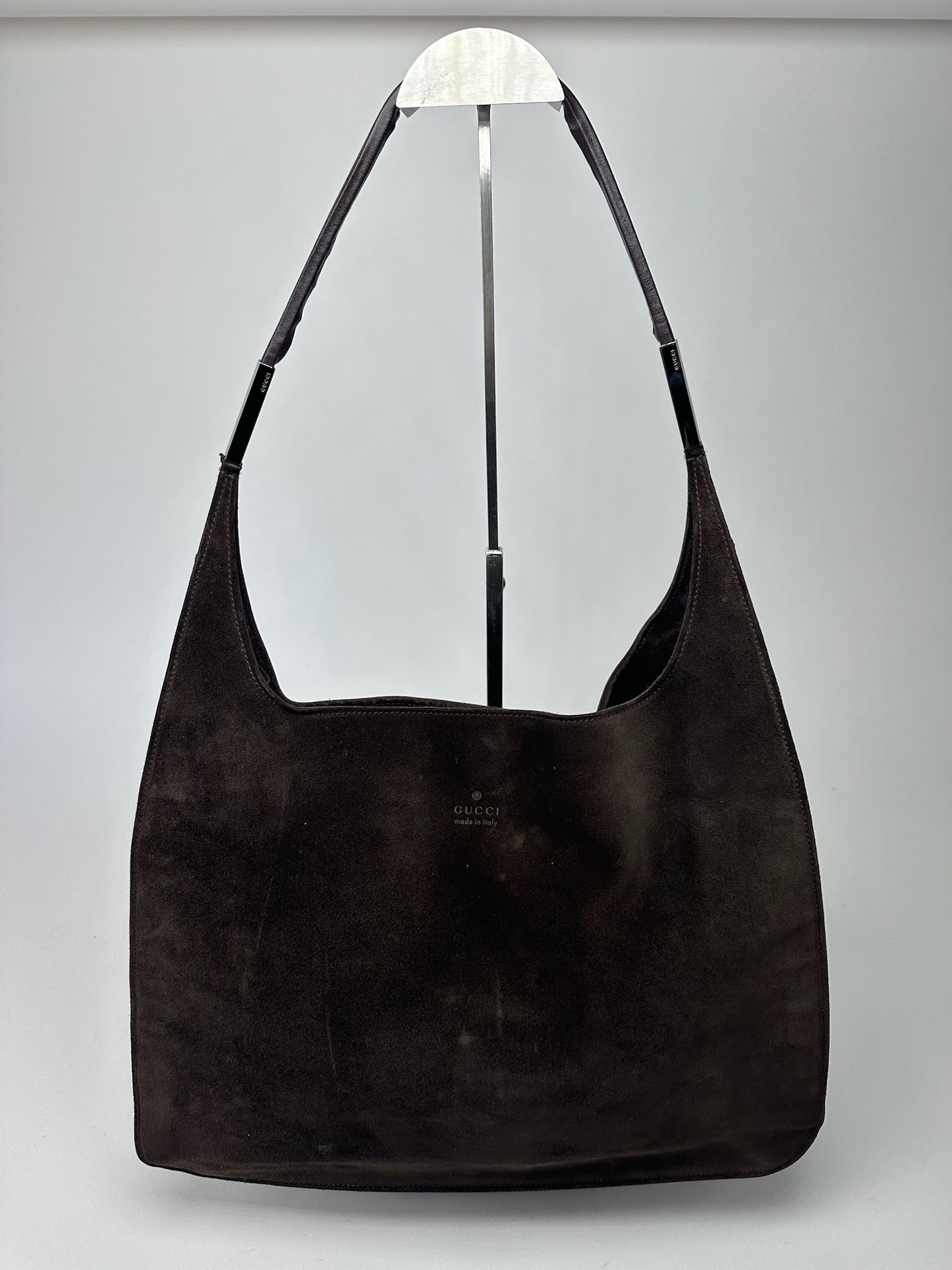 Vintage Gucci Suede Leather bag brown