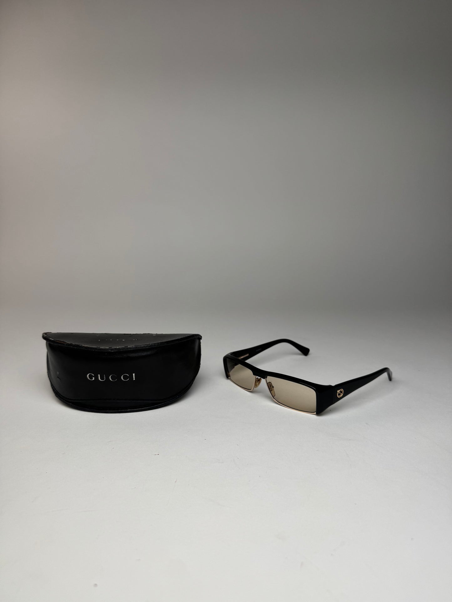 Vintage Gucci Sunglasses Black Brown