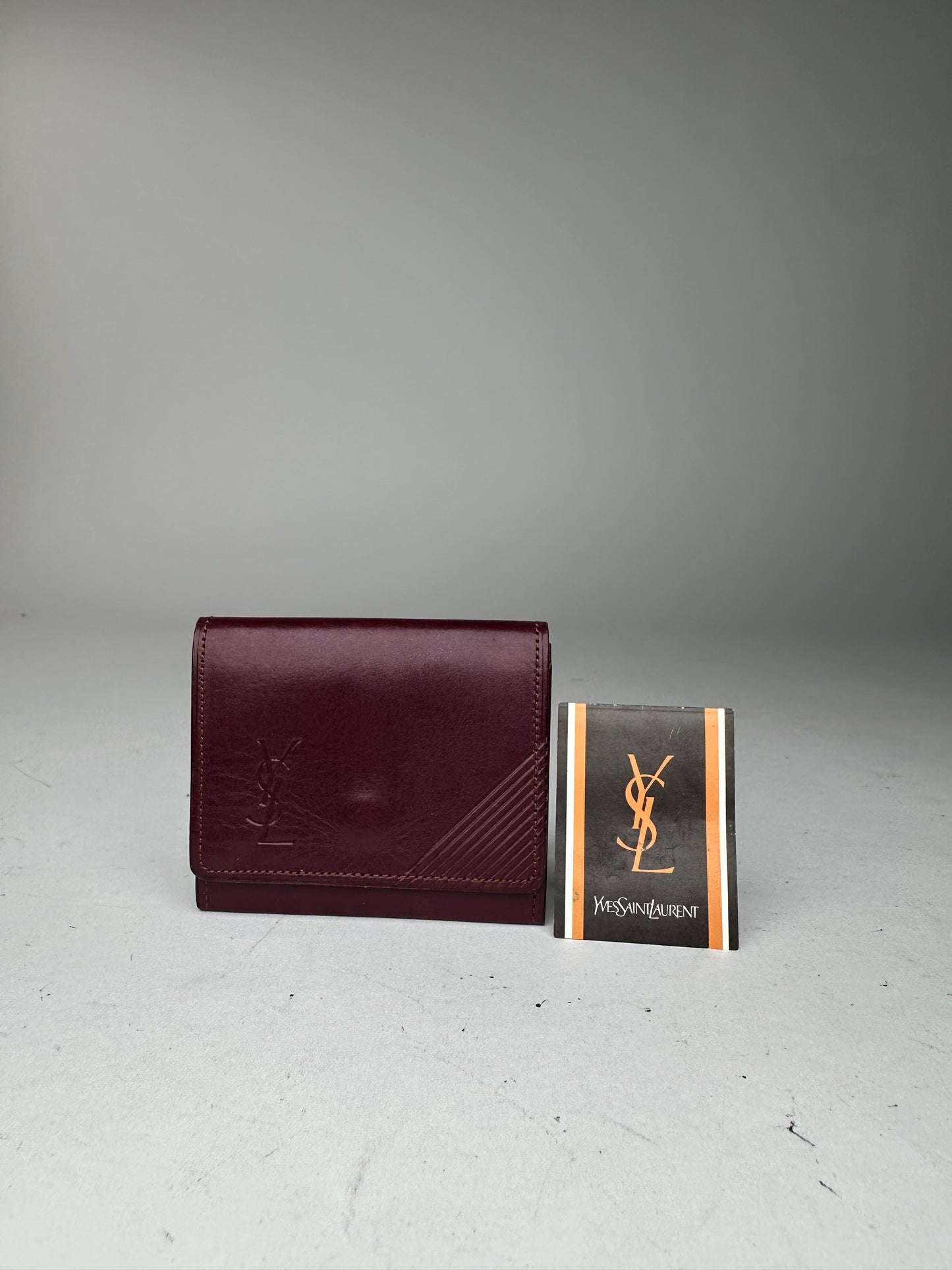 Vintage Yves Saint Laurent Leather Purse Purple