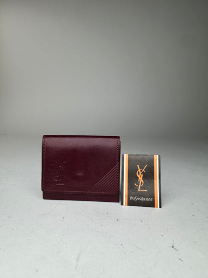 Vintage Yves Saint Laurent Leather Purse Purple