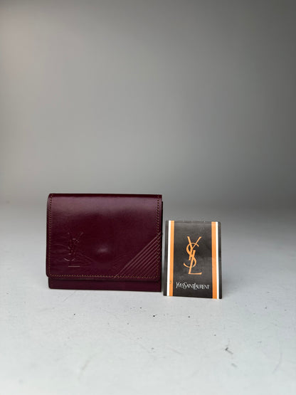 Vintage Yves Saint Laurent Leather Purse Purple