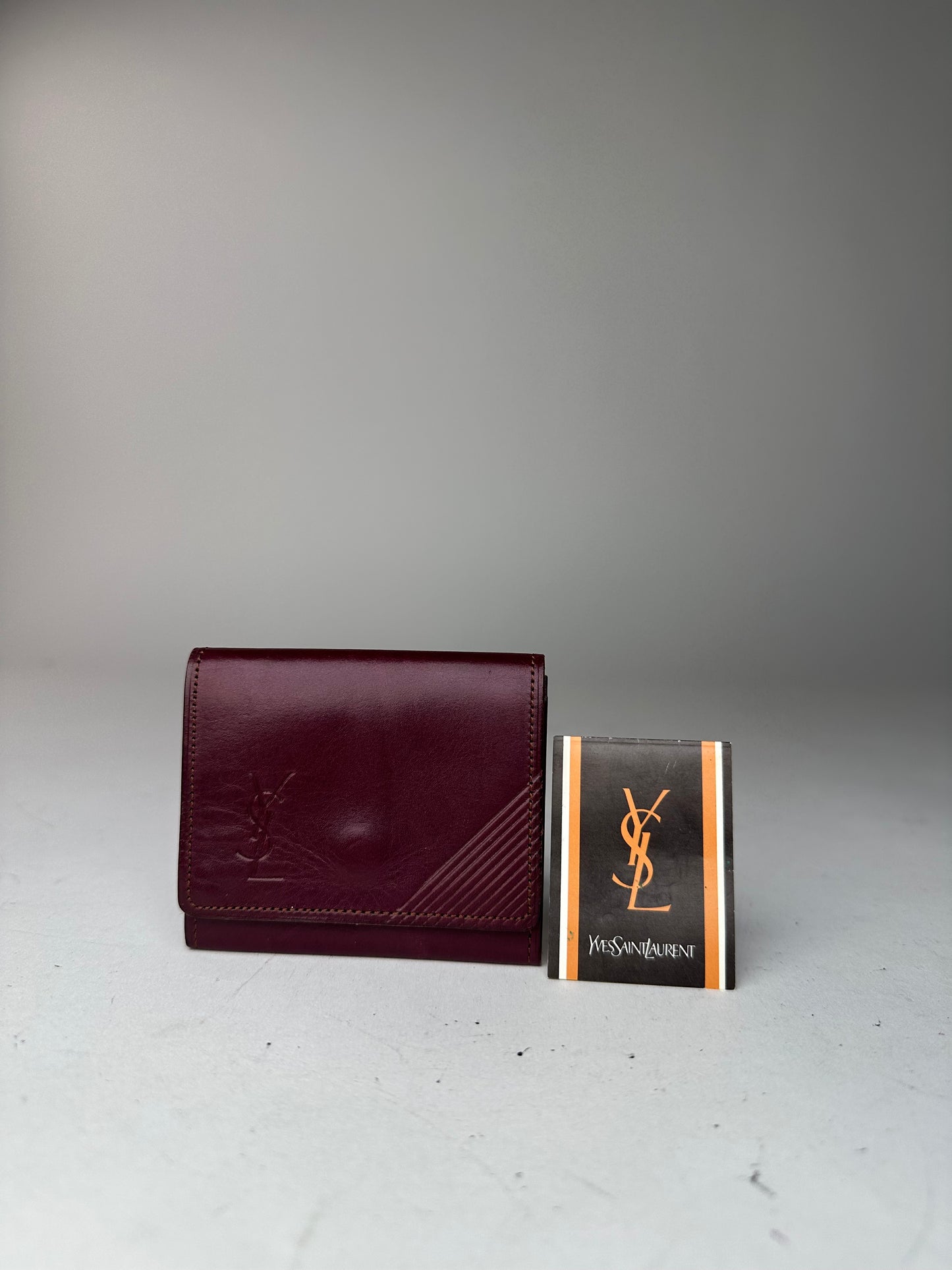 Vintage Yves Saint Laurent Leather Purse Purple