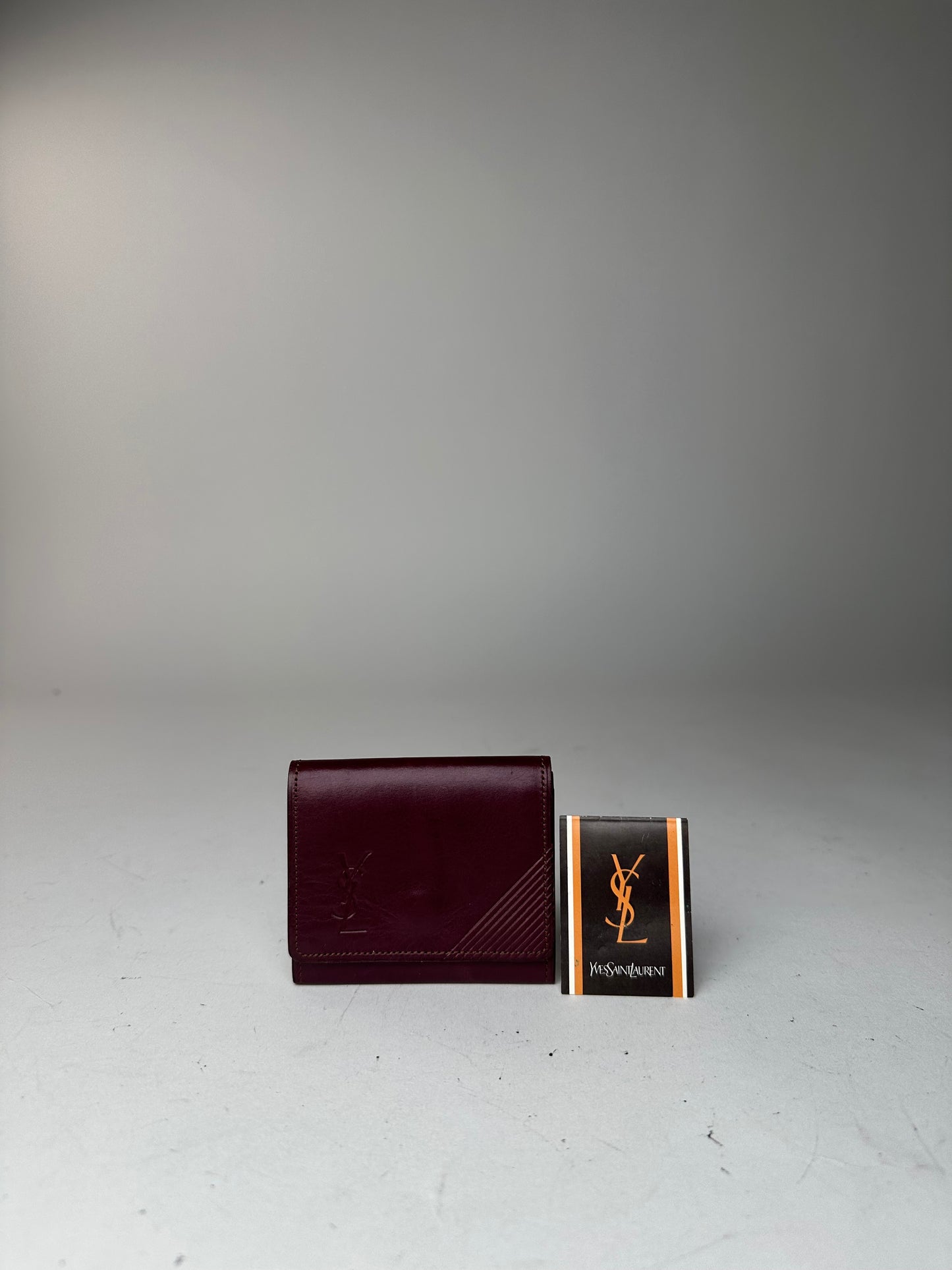 Vintage Yves Saint Laurent Leather Purse Purple