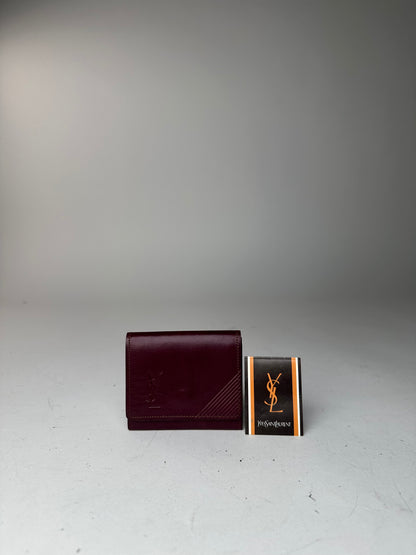 Vintage Yves Saint Laurent Leather Purse Purple