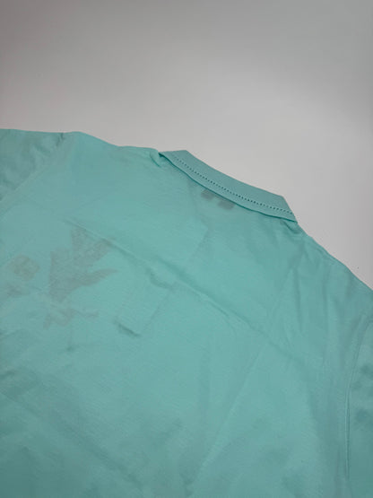 Vintage Dior Polo Shirt Turquoise L