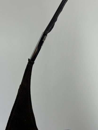 Vintage Gucci Suede Leather bag brown