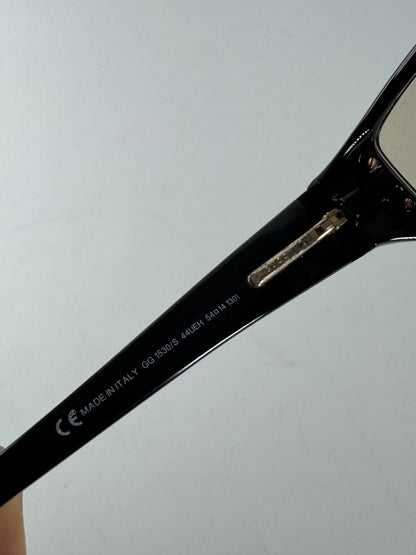Vintage Gucci Sunglasses Black Brown