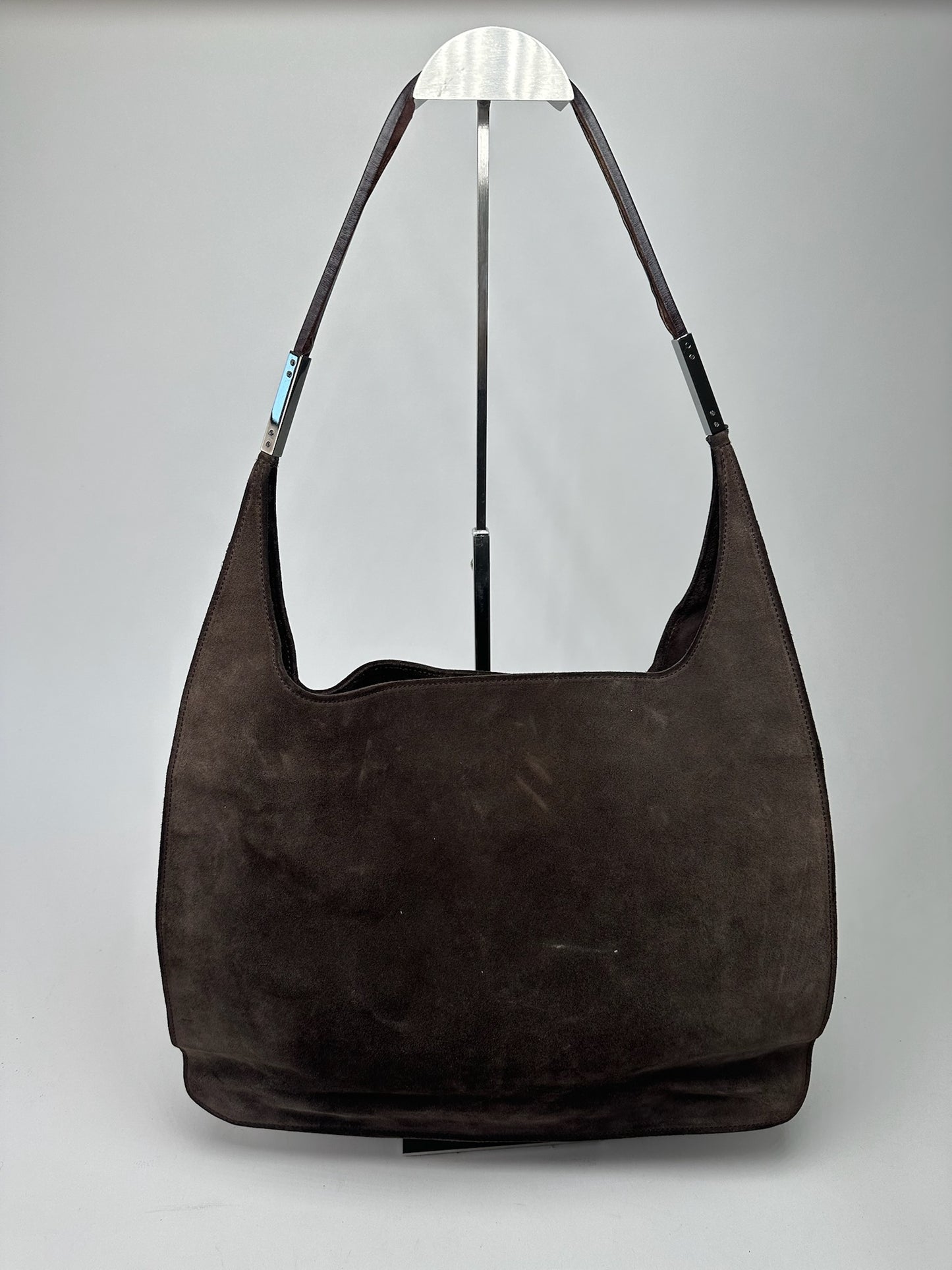 Vintage Gucci Suede Leather bag brown