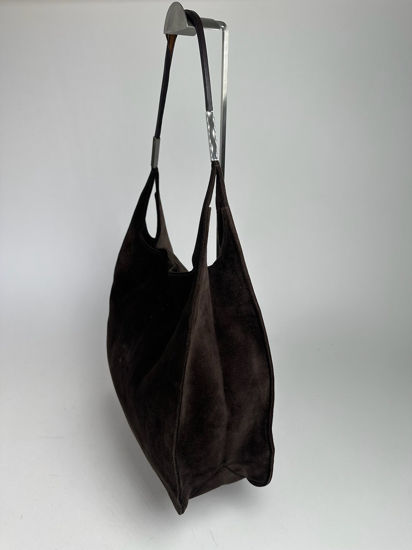 Vintage Gucci Suede Leather bag brown