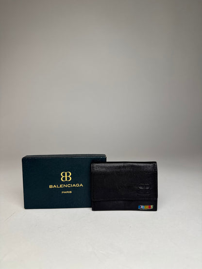 Vintage Balenciaga Leather Card Holder / Purse Black