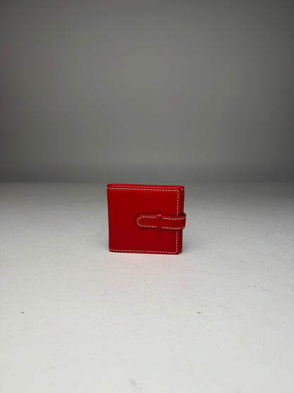 Vintage Loewe Madrid Mini Leather Card Holder Red
