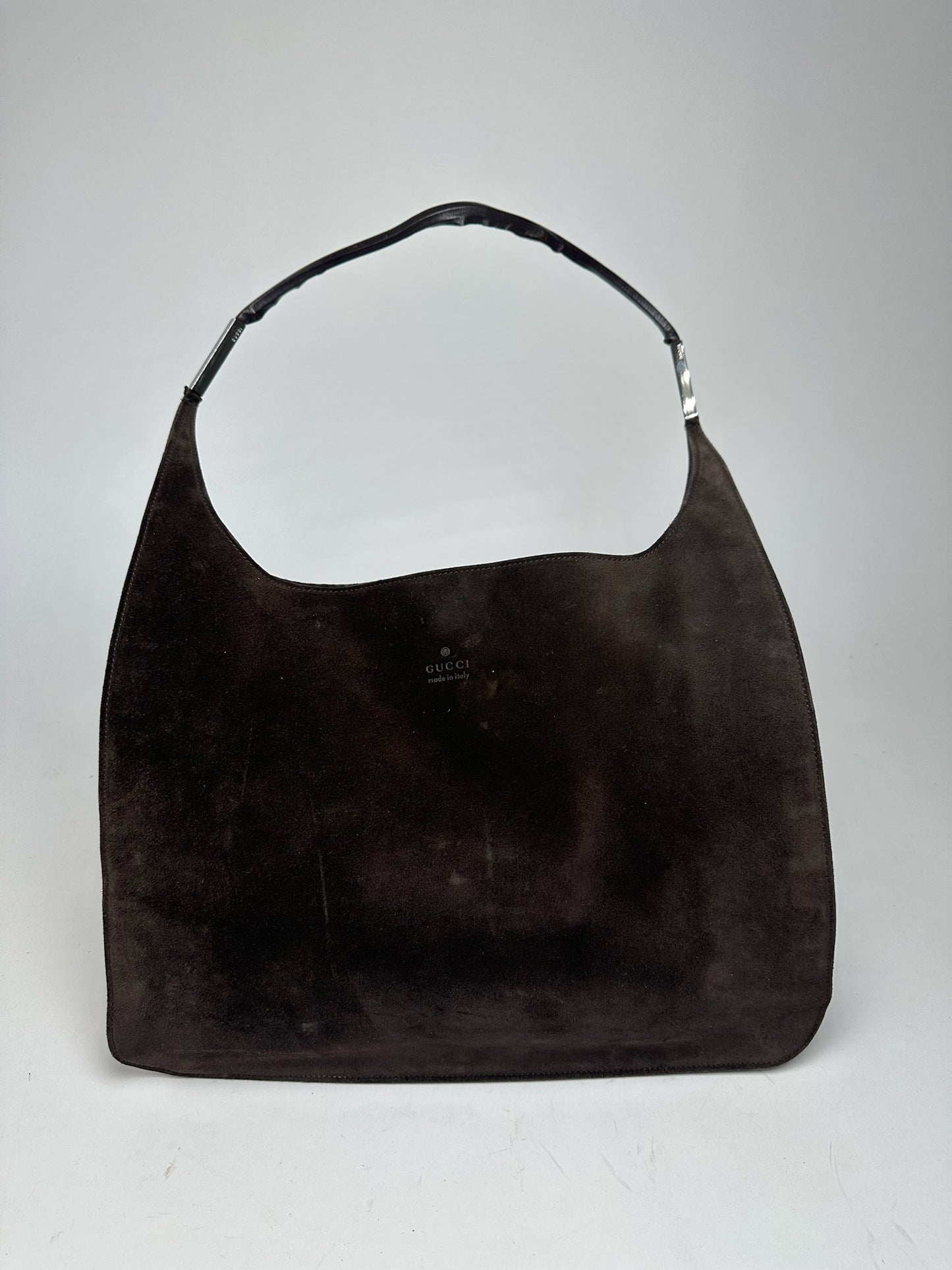 Vintage Gucci Suede Leather bag brown