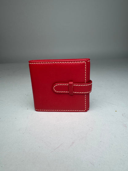 Vintage Loewe Madrid Mini Leather Card Holder Red