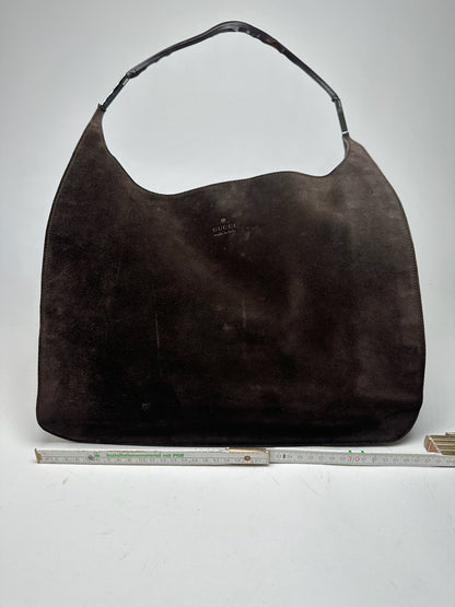 Vintage Gucci Suede Leather bag brown
