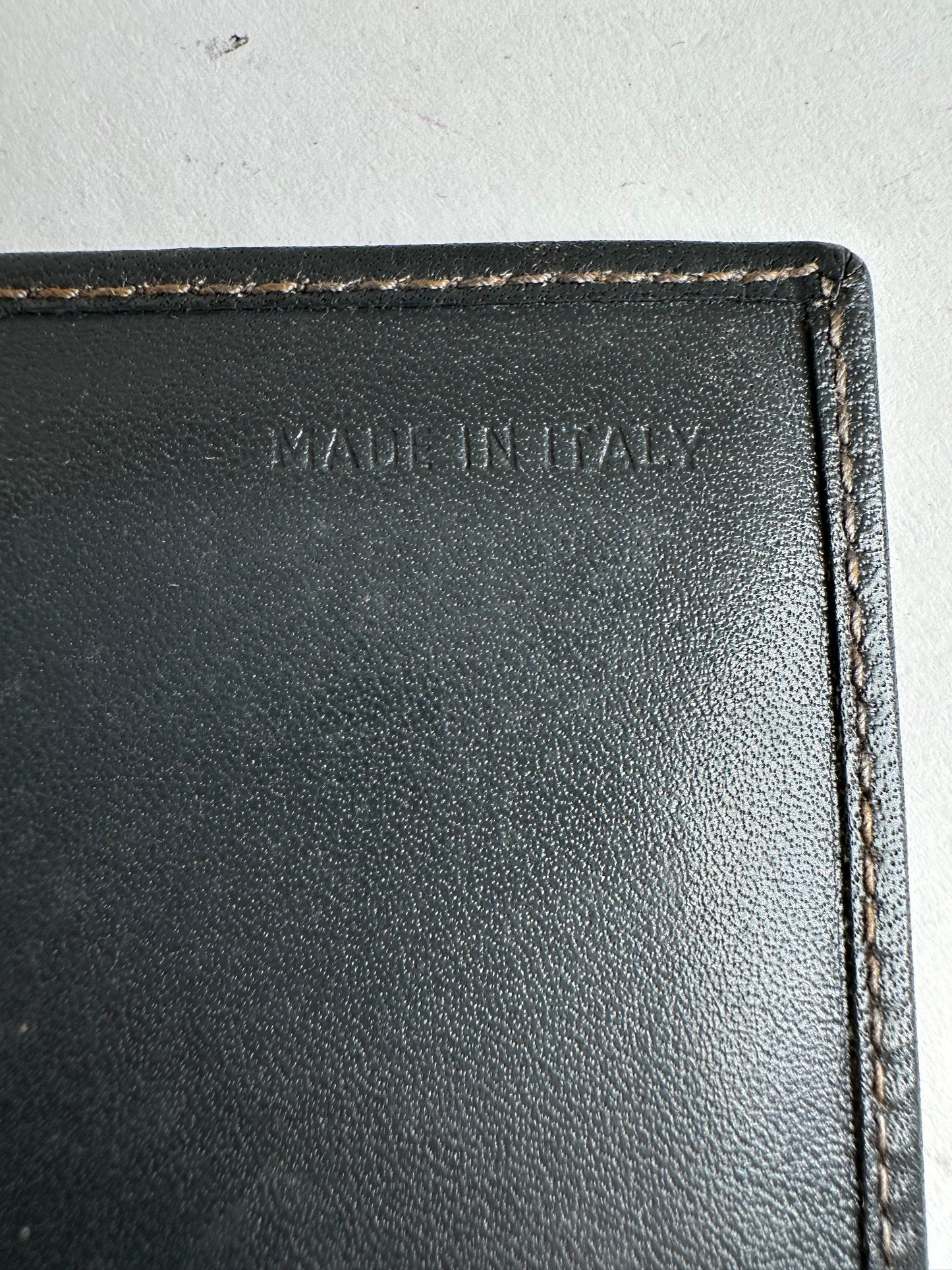Vintage Givenchy 4G Leather Long Bifold Wallet Black