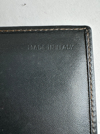 Vintage Givenchy 4G Leather Long Bifold Wallet Black