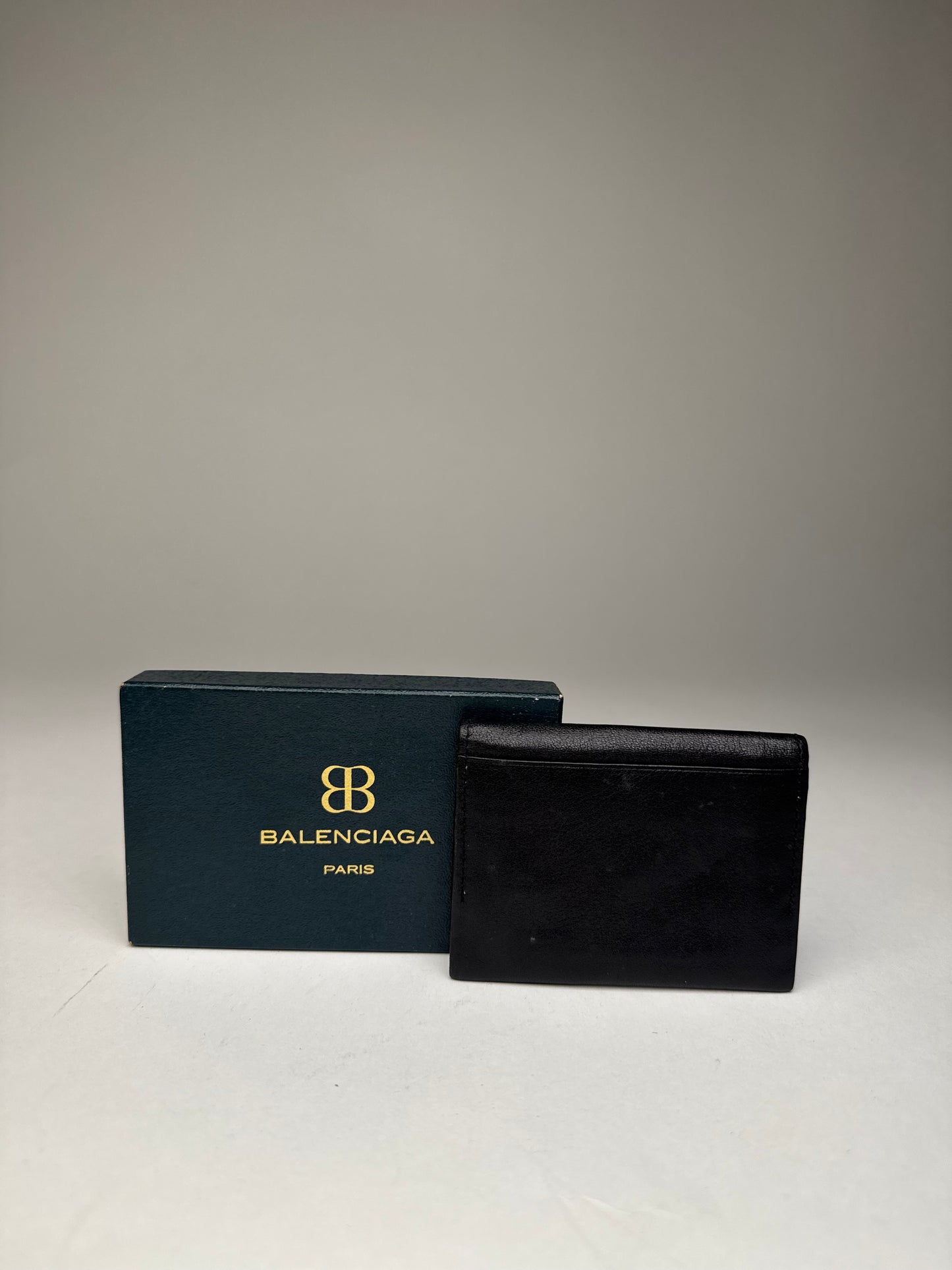 Vintage Balenciaga Leather Card Holder / Purse Black
