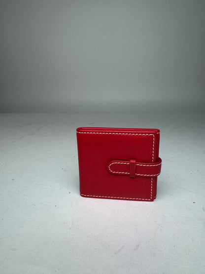 Vintage Loewe Madrid Mini Leather Card Holder Red