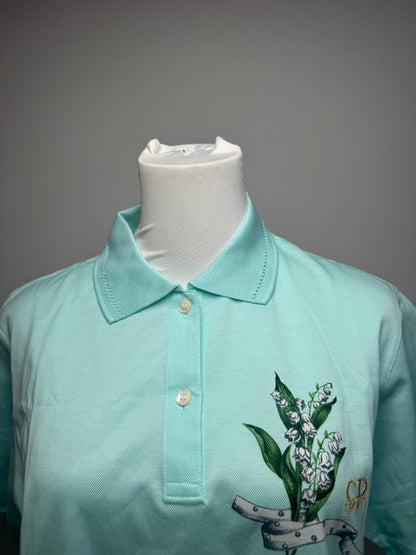Vintage Dior Polo Shirt Turquoise L