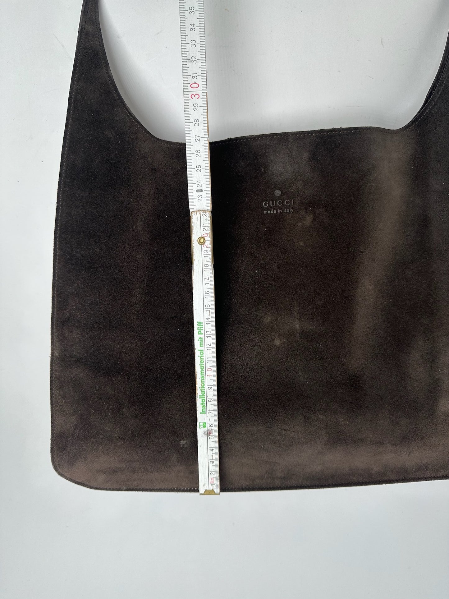 Vintage Gucci Suede Leather bag brown