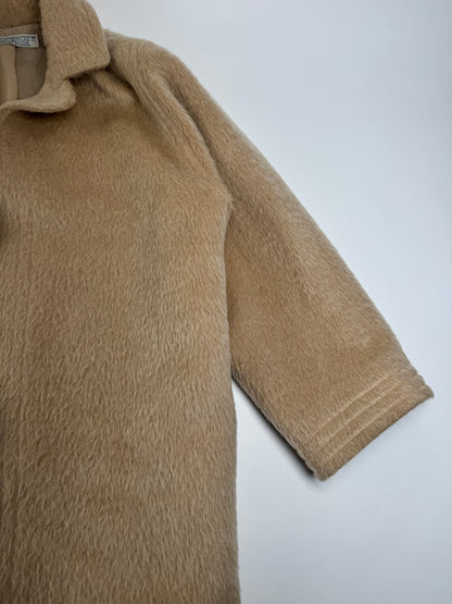 Vintage Givenchy Lama Hair Coat Beige M/L