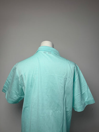 Vintage Dior Polo Shirt Turquoise L