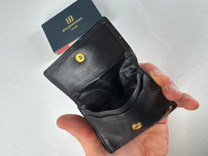 Vintage Balenciaga Leather Card Holder / Purse Black