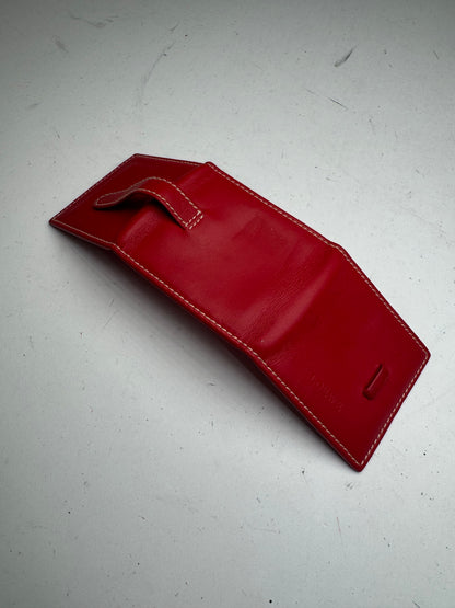 Vintage Loewe Madrid Mini Leather Card Holder Red