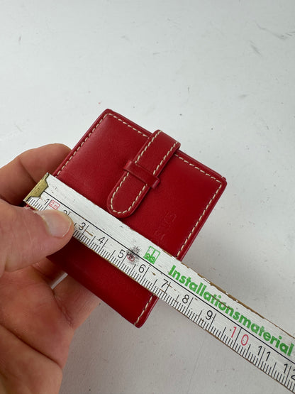Vintage Loewe Madrid Mini Leather Card Holder Red