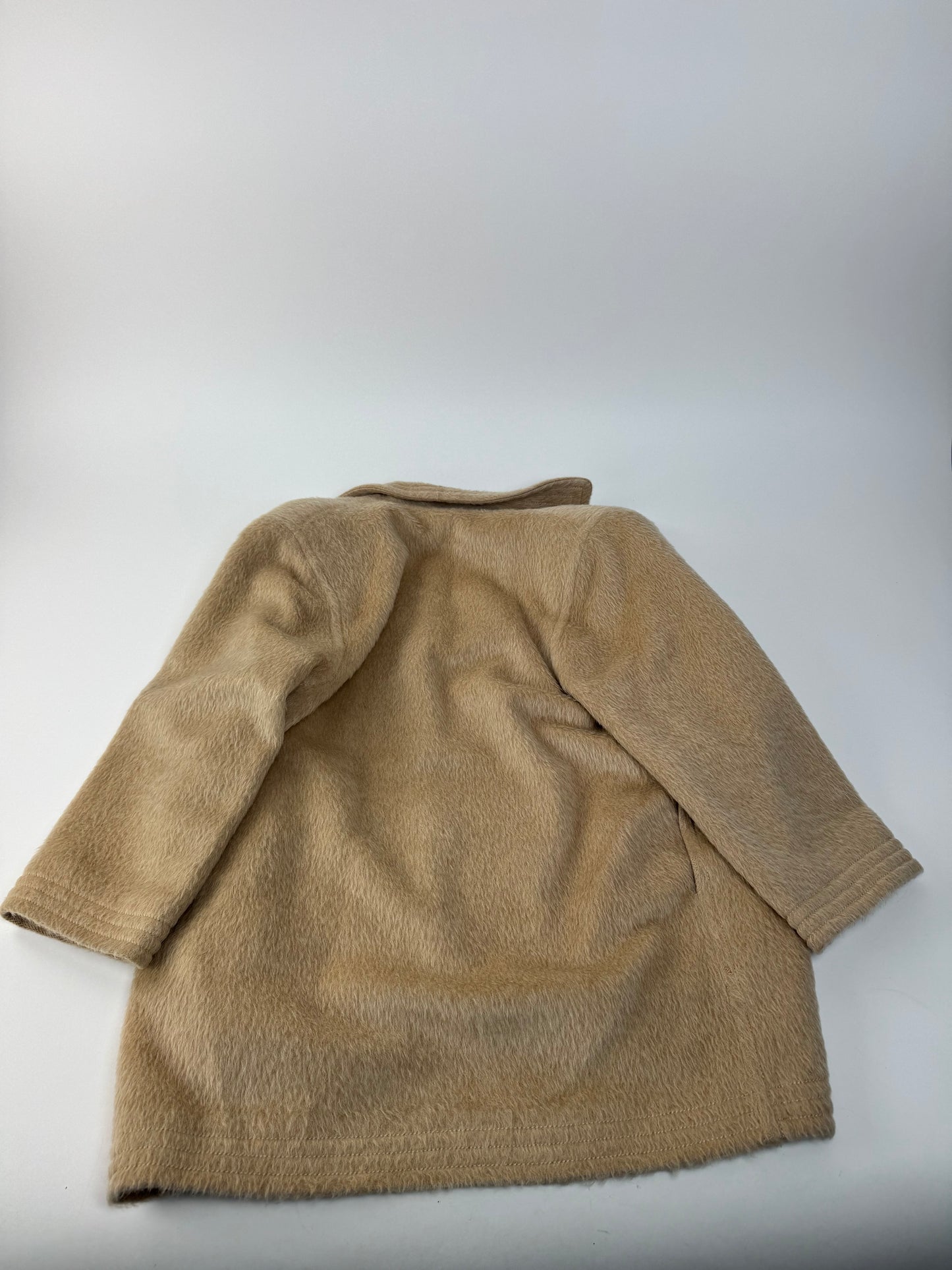 Vintage Givenchy Lama Hair Coat Beige M/L
