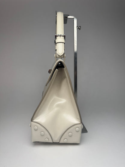 Vintage Giorgio Armani leather bag white