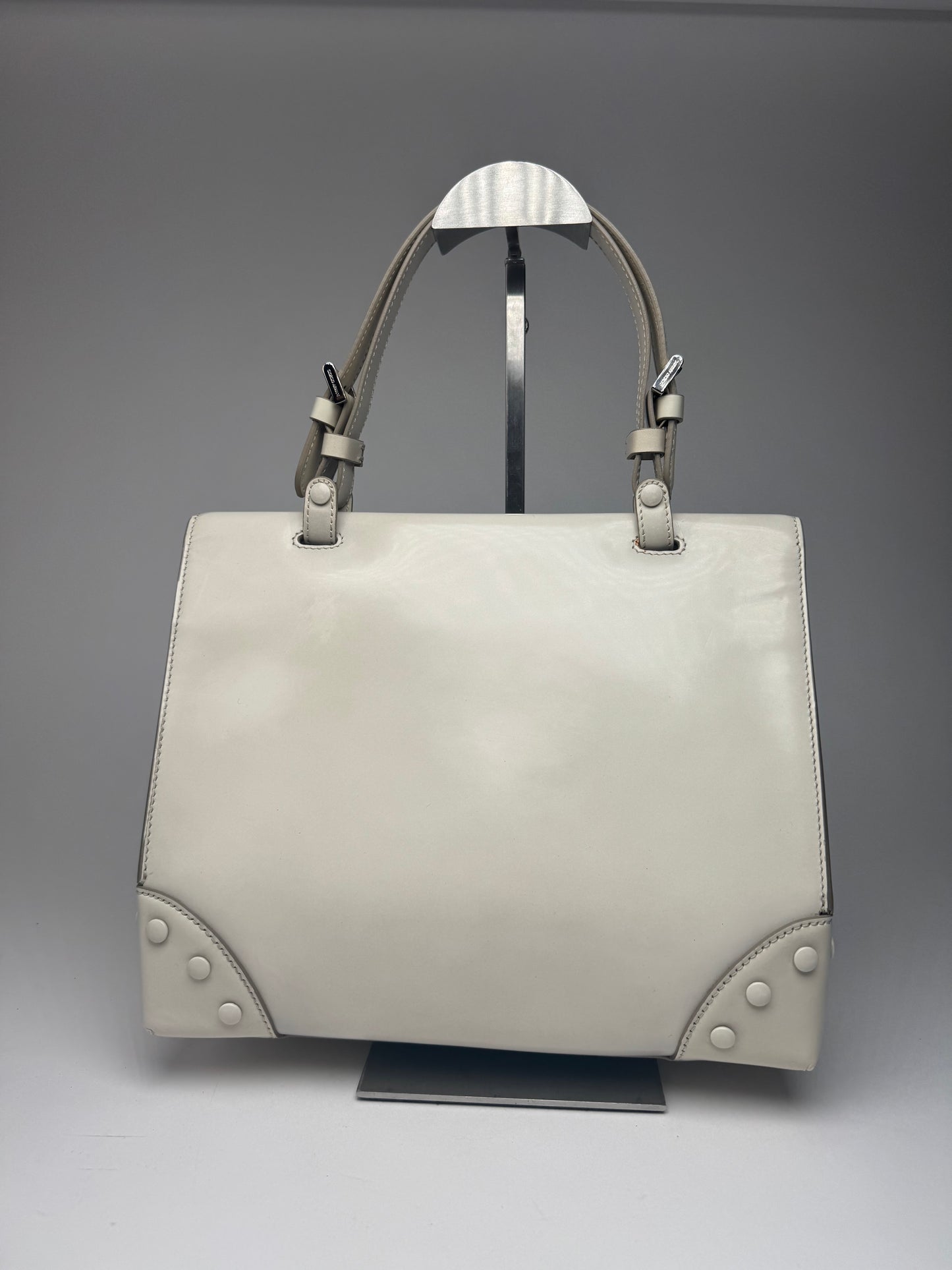 Vintage Giorgio Armani leather bag white