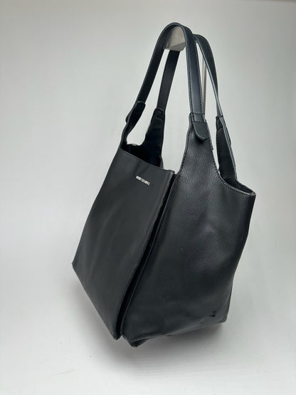 Vintage Armani leather Shopper Black