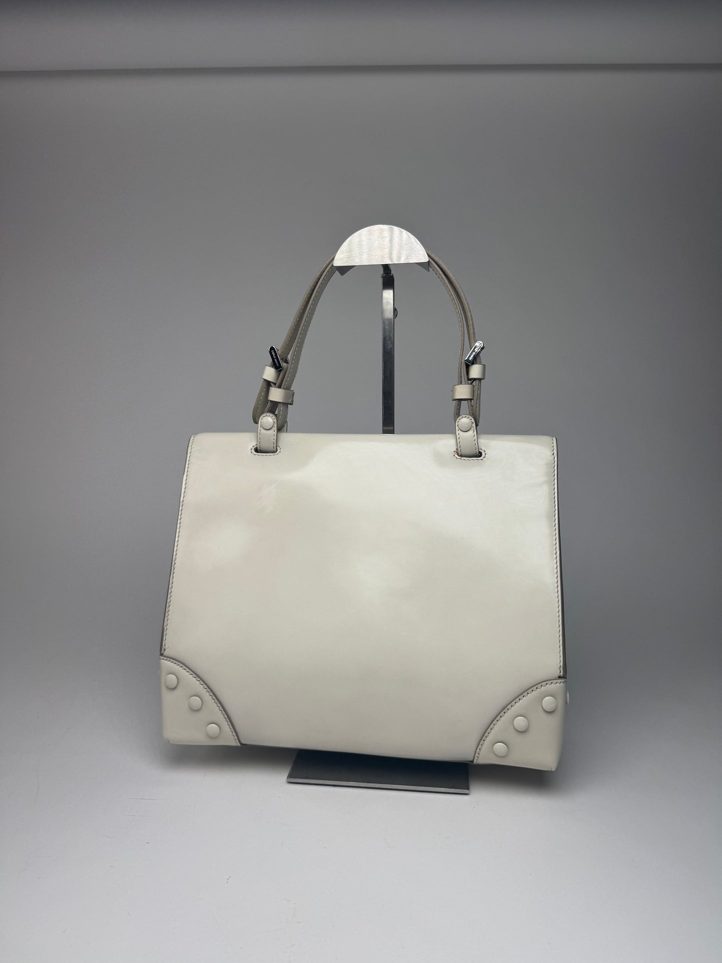 Vintage Giorgio Armani leather bag white