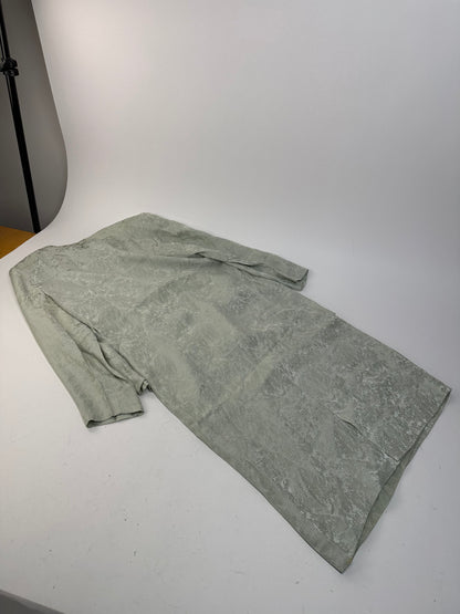 Vintage Givenchy Abstract Dress Grey Turquoise L