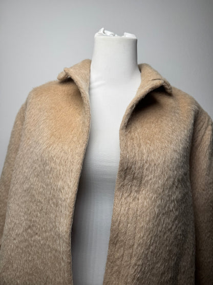 Vintage Givenchy Lama Hair Coat Beige M/L