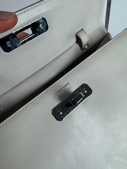 Vintage Giorgio Armani leather bag white