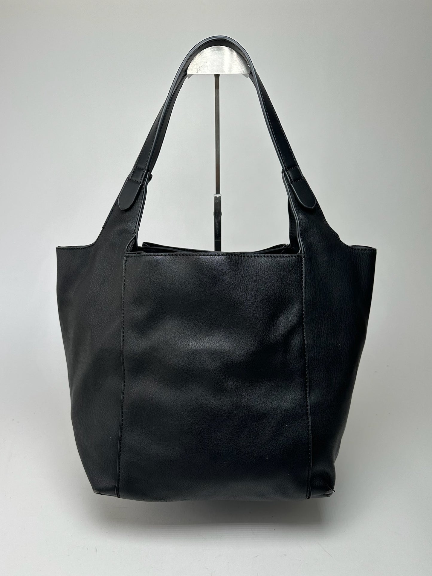 Vintage Armani leather Shopper Black