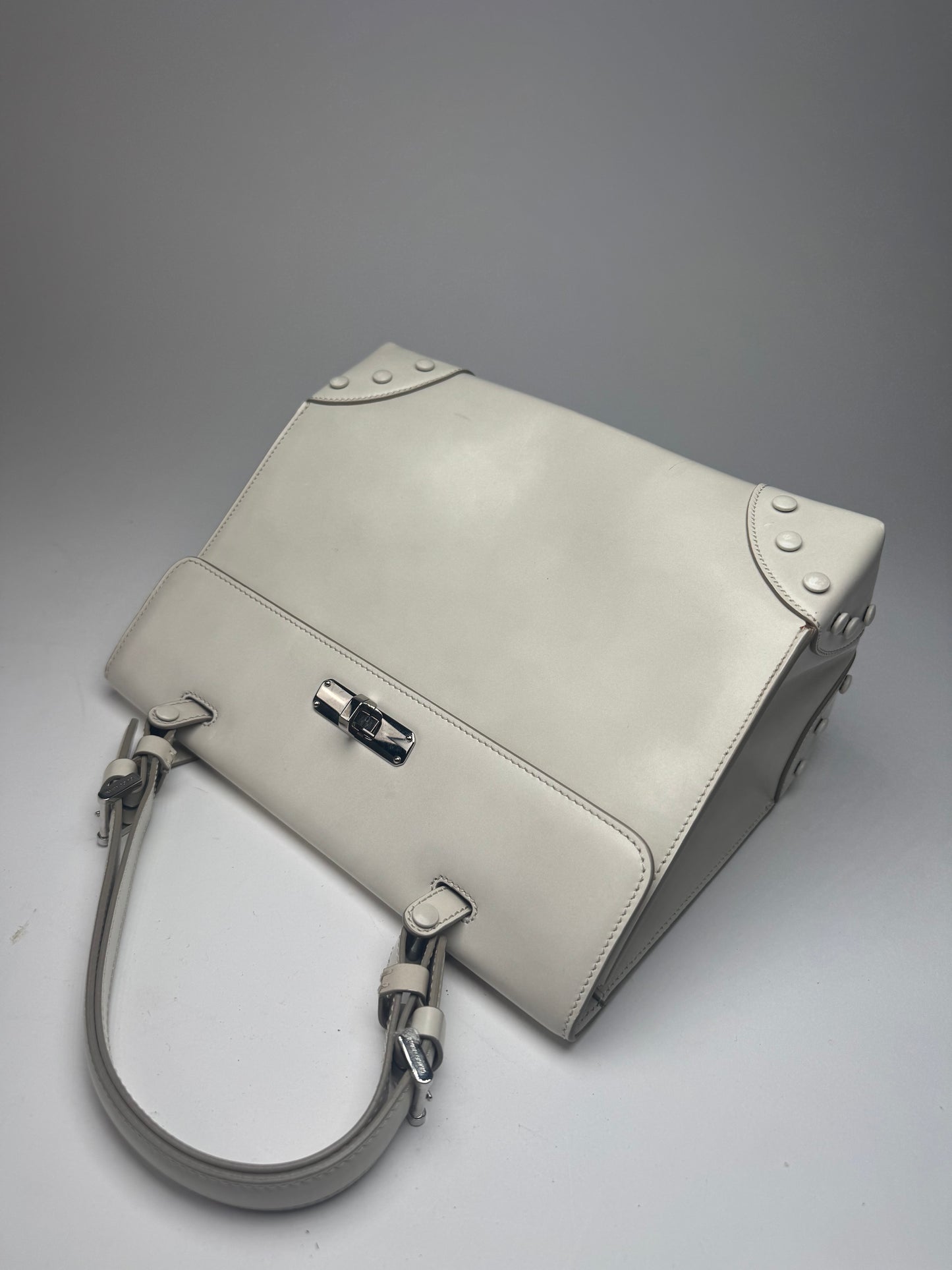 Vintage Giorgio Armani leather bag white