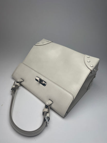 Vintage Giorgio Armani leather bag white