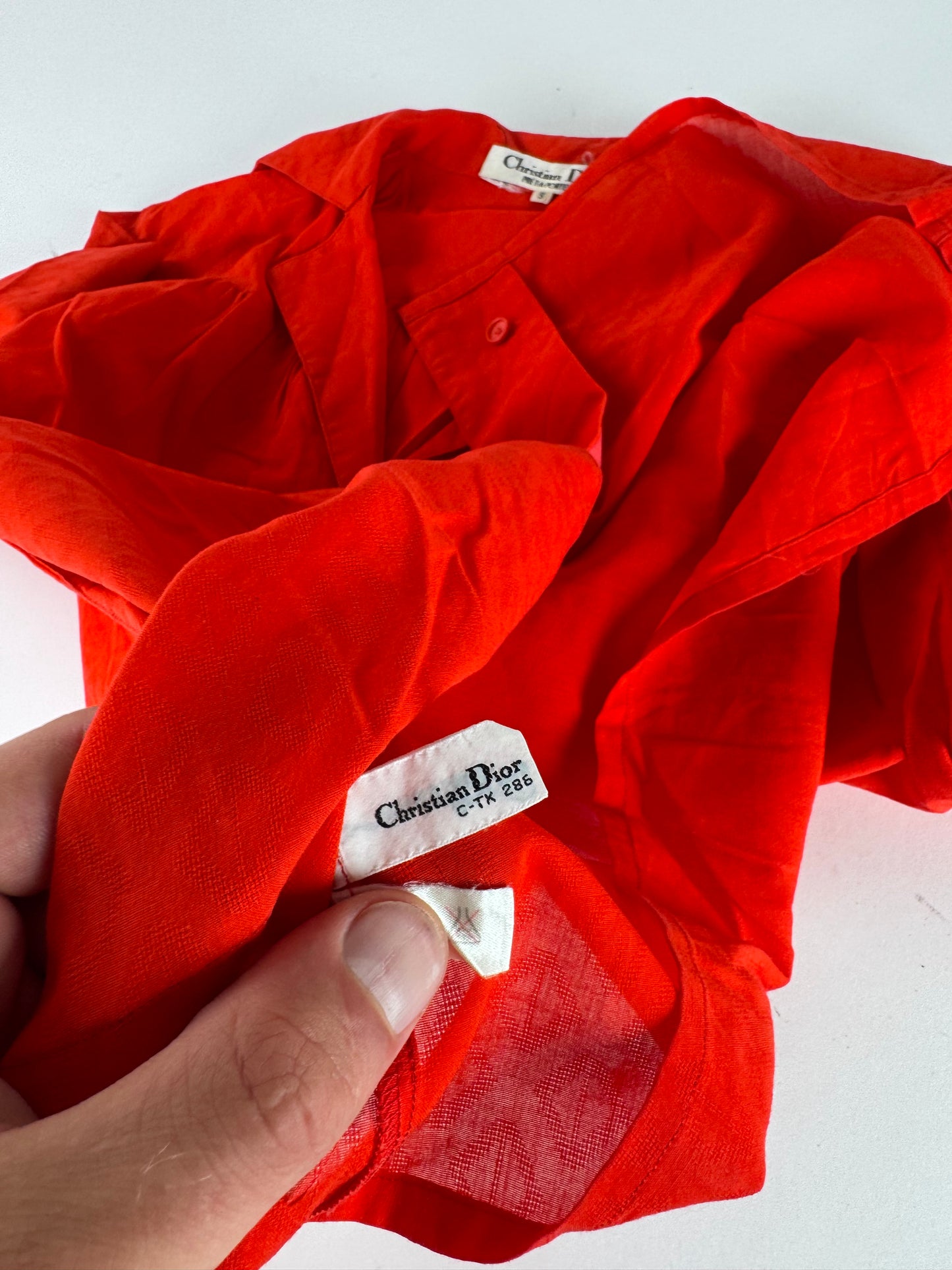 Vintage Dior Shirt Red M