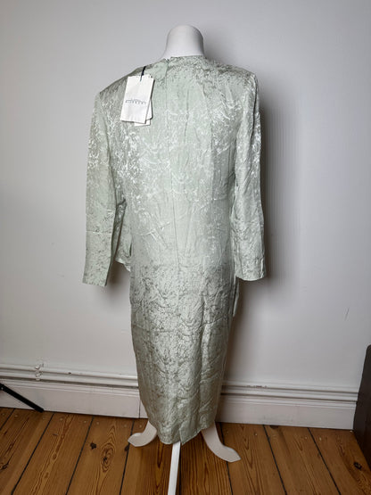 Vintage Givenchy Abstract Dress Grey Turquoise L