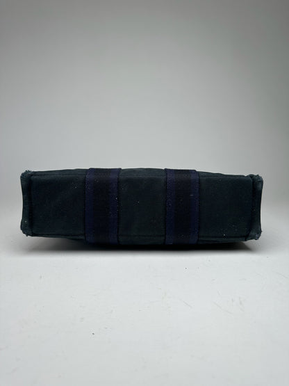 Vintage Hermes Shopper Bag black navy
